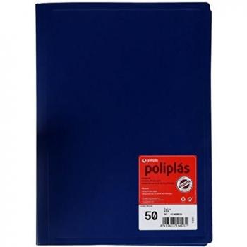 Grafoplas 1155704 - Carpeta 50 fundas, color azul