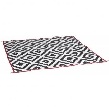 Alfombra Chill Bo-Camp Urban Outdoor Lewisham Grande 270 x 200 cm Negro/Blanco