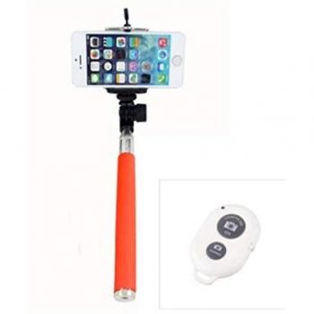 SATYCON Baston Extensible Selfie Bluetooth MOVIL Naranja