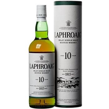 Laphroaig Single Malt Scotch Whisky - Whisky Escoces, 10 Años, 40%, 700 ml