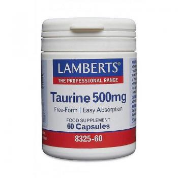 Taurina 500mg 60 cápsulas Lamberts
