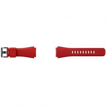 Samsung Gear S3 - Correa de reloj intercambiable, estilo silicona, color rojo