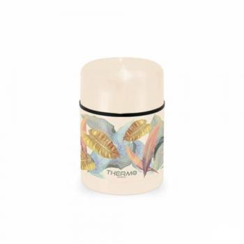 Termo para Alimentos ThermoSport Hojas Beige 600 ml (6 Unidades)
