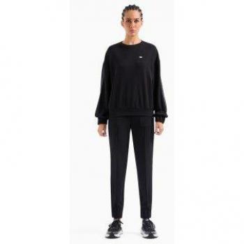 Chándal EA7 para mujer Train Precious negro con diseño moderno, tejido ligero y transpirable, ajuste cómodo, detalles de la marca EA7 y estilo deportivo