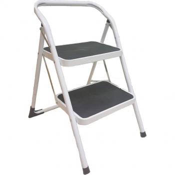 Taburete Plegable de Acero con 2 Peldaños