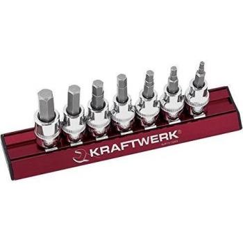 Kraftwerk 206599 - Juego 7 vasos-punta hexagonal pulg. 3/8 pulgada