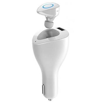 Cargador de coche Vortex con auricular Bluetooth 4.0 Negro