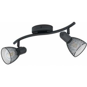 Lámpara de Techo Carovigno Negra E14 2 Luces 36,5 cm