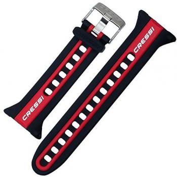 Correa de reloj Cressi Neon Rojo y Negro