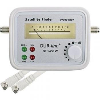 Durable de Line® SF 24 x x - Satfinder - Medidor para una justierung exacta su Antena de satélite digital - Con Alta sensibilidad de entrada - Incluye F de cable y instrucciones en alemán.