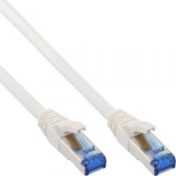 Cable de red RJ45 Cat.6A S/FTP 1m Blanco, sin halógenos, 500MHz
