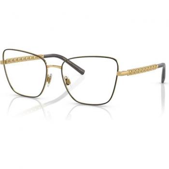 Dolce & Gabbana DG1346 Women's Eyeglasses Butterfly Matt Black/Gold, Size 55, Blue Light Block Available