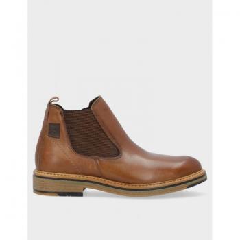 Botín Fluchos F1817 Kasper Camel 45 Cuero con Cremallera Lateral