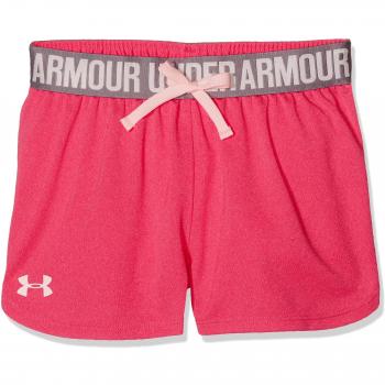 Under Armour Play Up Short Pantalones Cortos Deportivos, Niñas, Rojo