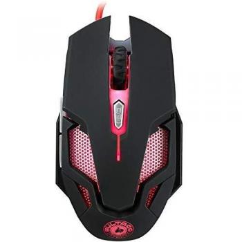 Bultaco Matador GT 301 Ratón Óptico para Gaming, 3200 DPI, 6 Botones, USB, Negro y Rojo