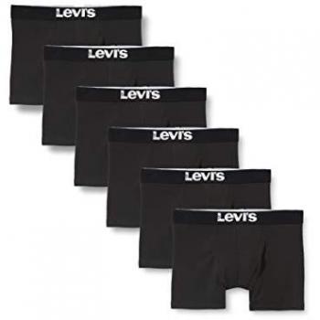 Bóxer Levi's Solid Basic de Algodón Orgánico en Paquete de 2 Unidades - Color Negro - Talla XXL