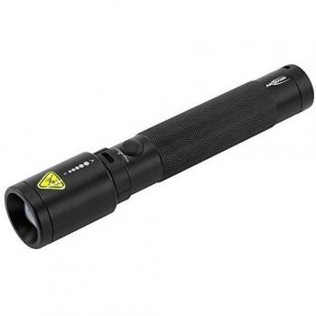 Ansmann Linterna LED T400FR, recargable, 1000lm, 184m de alcance, IPX4, 400 LM, 143 g, 5 W, Negro, dimensiones de 16.84 x