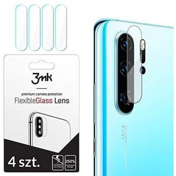 3MK - Protector de Camara Trasera Anti Golpes- 100% Efectivo Compatible con Huawei P30 PRO- 4 unidades- Transparente