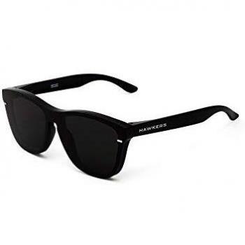 HAWKERS Gafas de Sol Venm Hybrid Dark, Hombre y Mujer, con montura negra acabado brillo y lente, Protección UV400, One Size unisex-adult