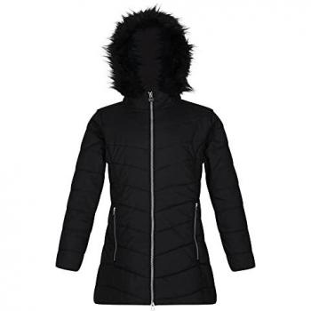 Regatta Kids Insulated Water-Repellent Black Jacket, Size 14 Years
