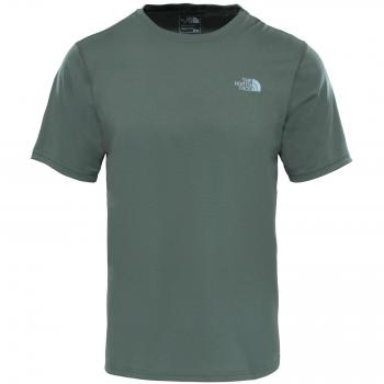 The North Face M Flex S/S Eu Camiseta Manga Corta, Hombre, Verde