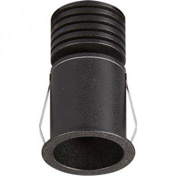 Foco empotrable Guincho Negro 1 bombilla 6,8cm