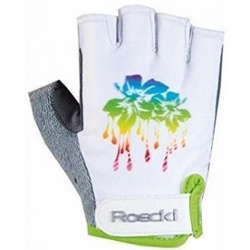 Roeckl Zenia ciclo de los guantes de verano Jóvenes dedo corto blanco 2016, handschuhgröße:6