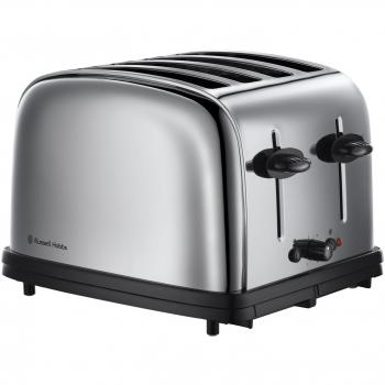 Russell 20306036004 Hobbs-Tostadora 4 Ranuras Acero Inoxidable 13767-56, 1800 W, Gris
