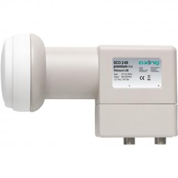 Axing SCO 2 - 00 Wideband LNB para Unicable 2 Multiconmutador gris claro