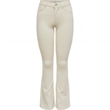 Blush Boot-Cut Jeans for Women in Ecru-White, Size L