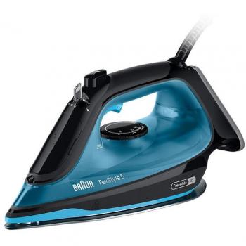 Plancha de Vapor Braun TexStyle 5 SI5256 BL, 2600 W, Azul/Negro