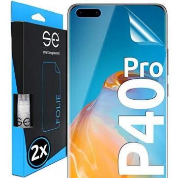 Protectores de Pantalla de hidrogel 3D Compatible con Huawei P40 Pro [2 Unidades | Smart Engineered] - Pelicula Vidrio TPU -Transparente, Compatible con tu Carcasa, Lámina Blindada de TPU