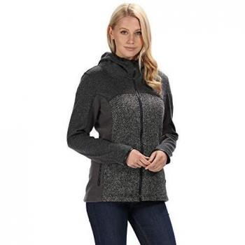 Regatta Zohara - Forro Polar con Capucha y Cremallera Completa para Mujer, Zohara - Forro Polar con Capucha y Cremallera Completa, Mujer, Color Gris, tamaño Size: 10