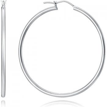 Pendientes Viceroy Jewels de Plata de Ley tipo aro de 50x2 mm para mujer