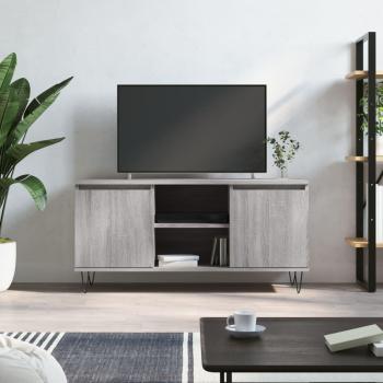 Mueble de TV madera de ingeniería gris Sonoma 104x35x50 cm vidaXL