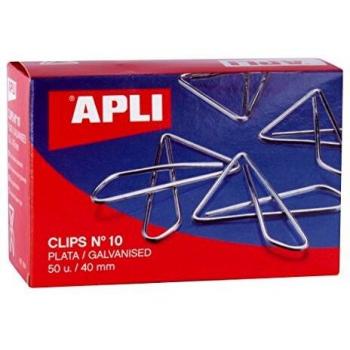 APLI 11914 - Clips mariposa galvanizados nº 10 40 mm, 50 clips