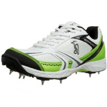 Koolaburra Pro 500, Zapatillas de críquet para Hombre, White/Green, 3 UK