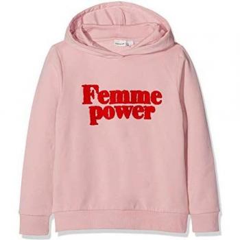 NAME IT Nkfluna LS BRU Hood Sweat Box Capucha, Rosa