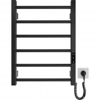 Radiador Toallero Eléctrico HYGGE FAMILY Leeds Bajo Consumo 570x430 mm Color Negro Mate