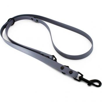 Correa ajustable Heim BioThane, gris - 200 cm de largo, 19 mm de ancho