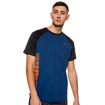PUMA Collective Loud tee Camiseta, Hombre, Gibraltar Sea/Black, L