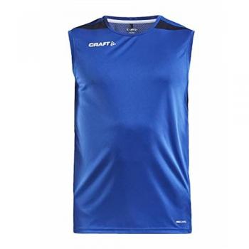 Craft Pro Control Impact Sleeveless Jersey for Men - Kornblumen Blue, Polyester, Size 3XL