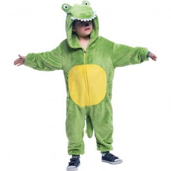 Disfraz infantil Cocodrilo Rubie's con capucha y colores verde y amarillo