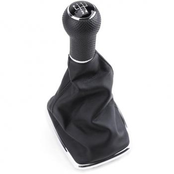 Pomo y Funda para Planaca de Cambios , Diámetro de 12mm , Cuero Sintético