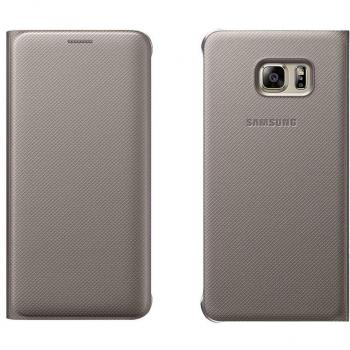 Samsung Flip Wallet EF-WG928 - Funda para Samsung Galaxy S6 Edge +, color oro