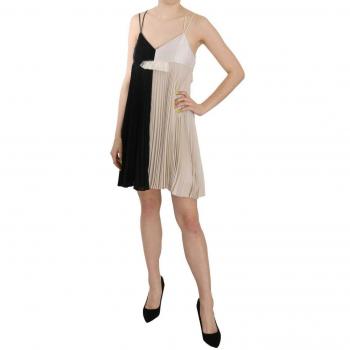 PINKO Black and White Mini Sleeve less A-line Princess Dress - IT42|M