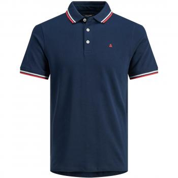 Jack & Jones Plus Size Navy Blazer Polo Shirt Paulos