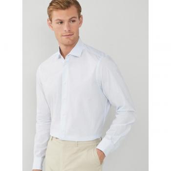Hackett London - Camisa Graph Check Eng Strip azul