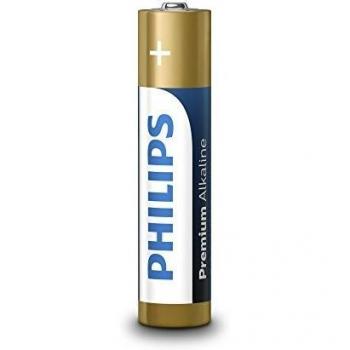 Baterías Alcalinas Premium Philips AAA 1,5V - Paquete de 4 Piezas
