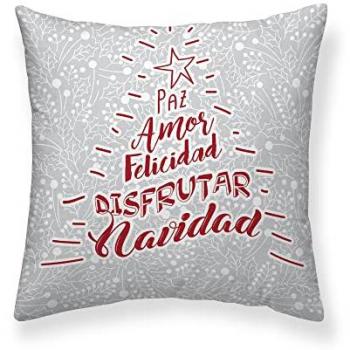 Funda cojín Laponia 50x50 cm 100% algodón Navidad